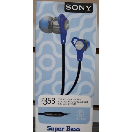 AURICULAR SONY SY 353 SUPER BASS