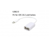 CABLE ADAPTADOR OTG  USB IPHONE A MICRO USB