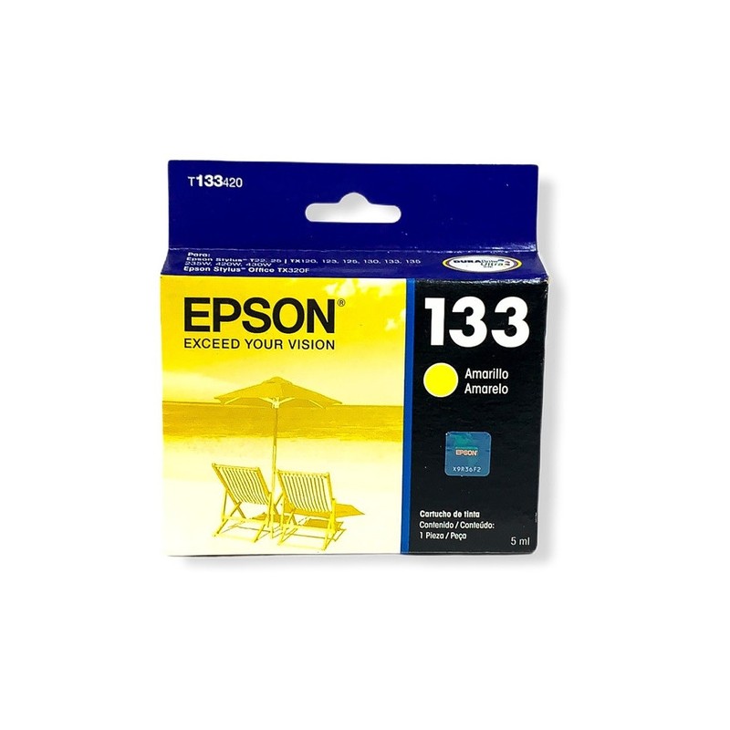 EPSON ORIGINAL 133 AMARILLO